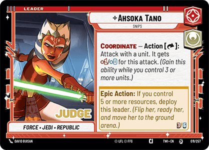 Ahsoka Tano - Snips, Judge Promos · 011/257