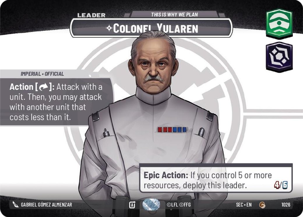Colonel Yularen - This is Why We Plan, Secrets of Power · 1026