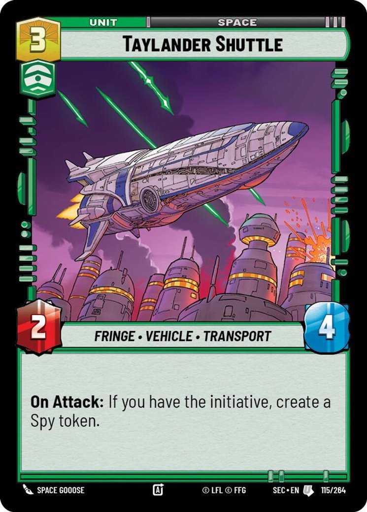 Taylander Shuttle, Secrets of Power · 115/264