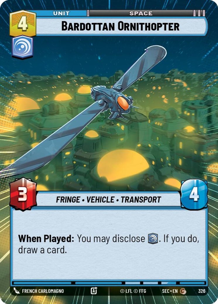 Bardottan Ornithopter, Secrets of Power · 326