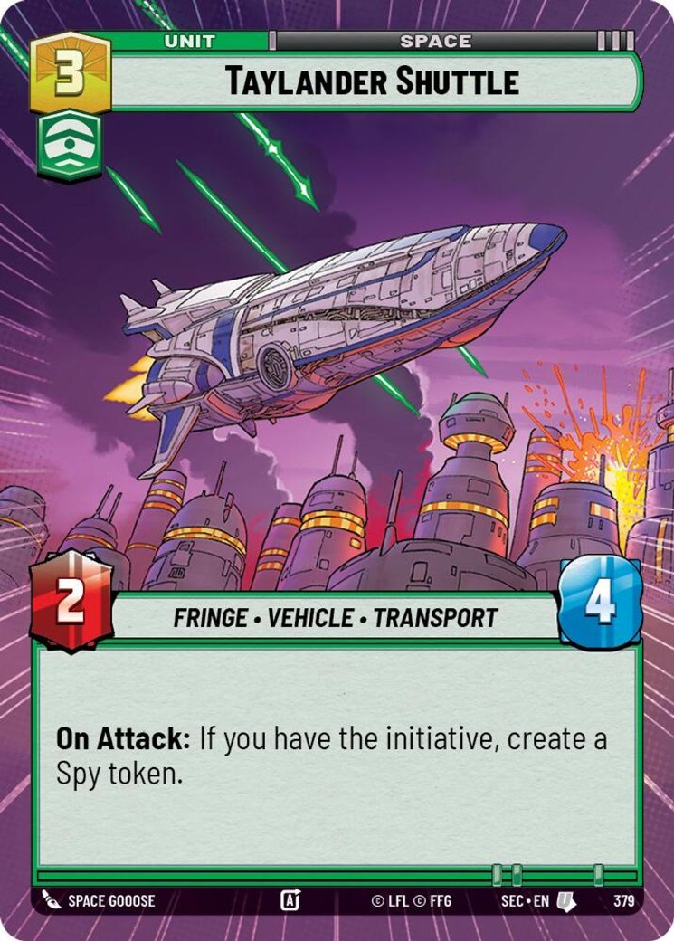 Taylander Shuttle, Secrets of Power · 379