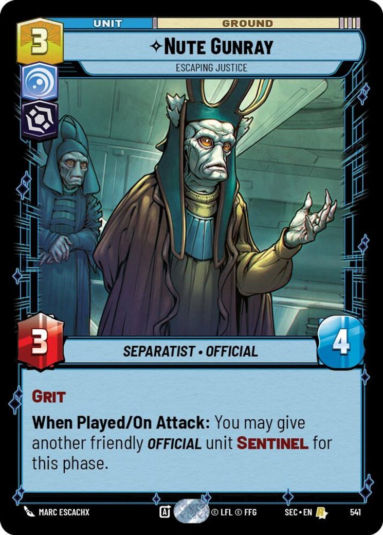 Nute Gunray - Escaping Justice, Secrets of Power · 541