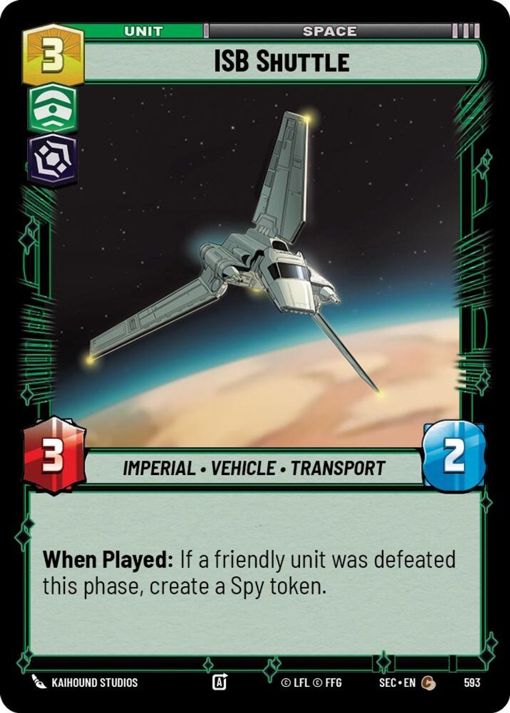 ISB Shuttle, Secrets of Power · 593