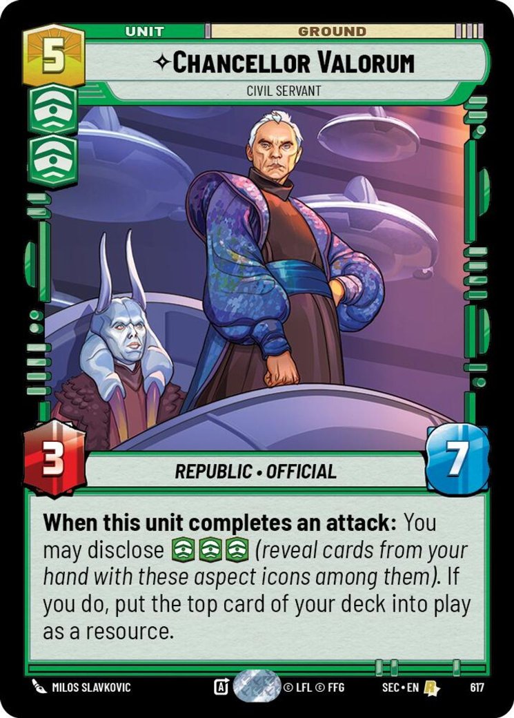 Chancellor Valorum - Civil Servant, Secrets of Power · 617