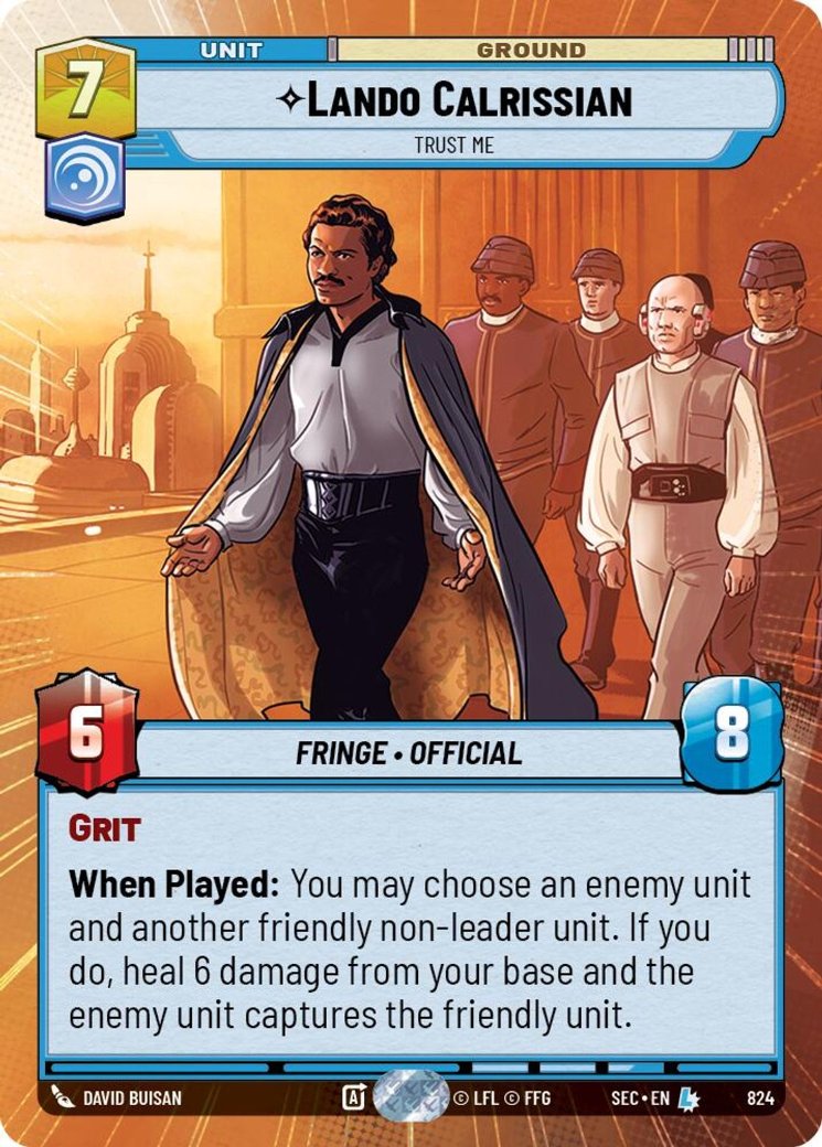Lando Calrissian - Trust Me, Secrets of Power · 824