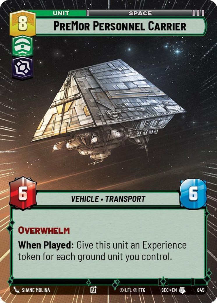 PreMor Personnel Carrier, Secrets of Power · 845