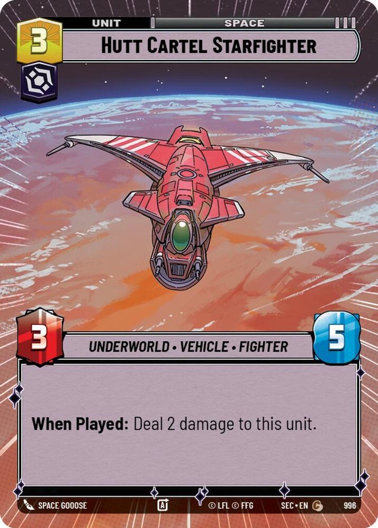 Hutt Cartel Starfighter, Secrets of Power · 996