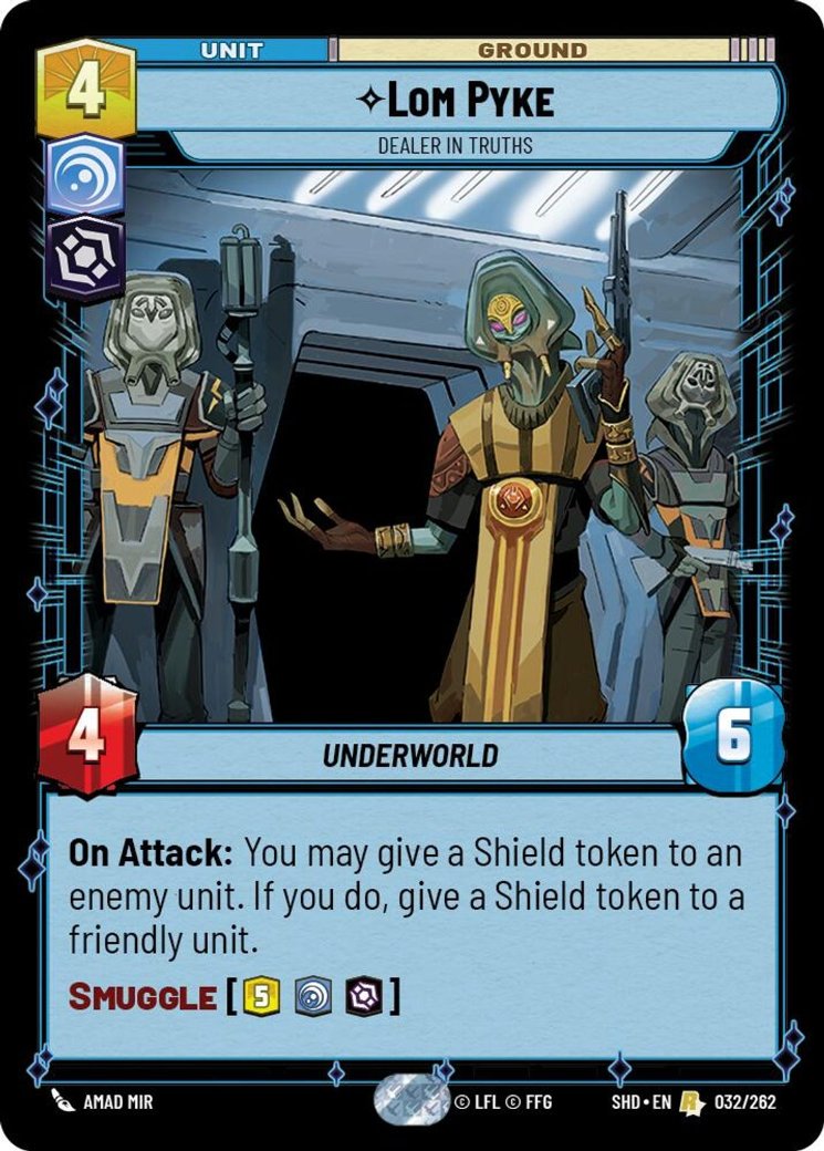 Lom Pyke - Dealer in Truths, Shadows of the Galaxy · 032/262