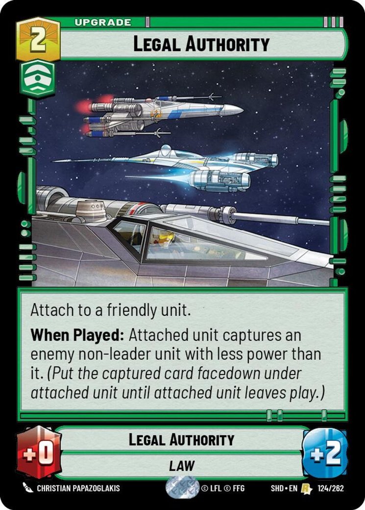 Legal Authority, Shadows of the Galaxy · 124/262