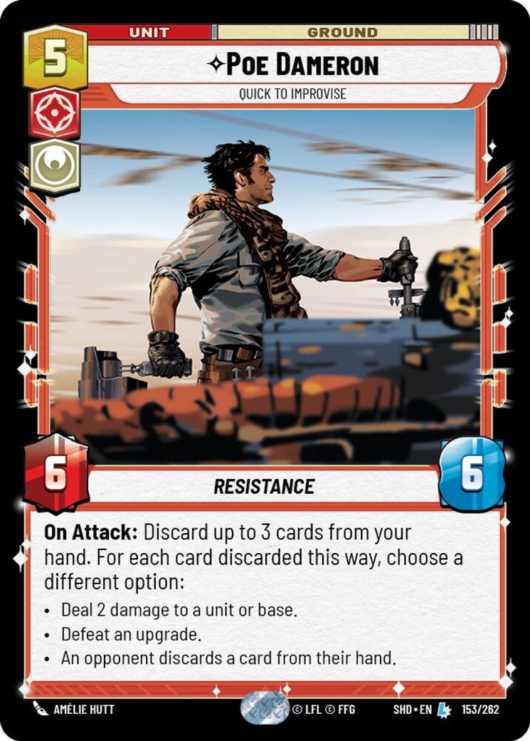 Poe Dameron - Quick to Improvise, Shadows of the Galaxy · 153/262