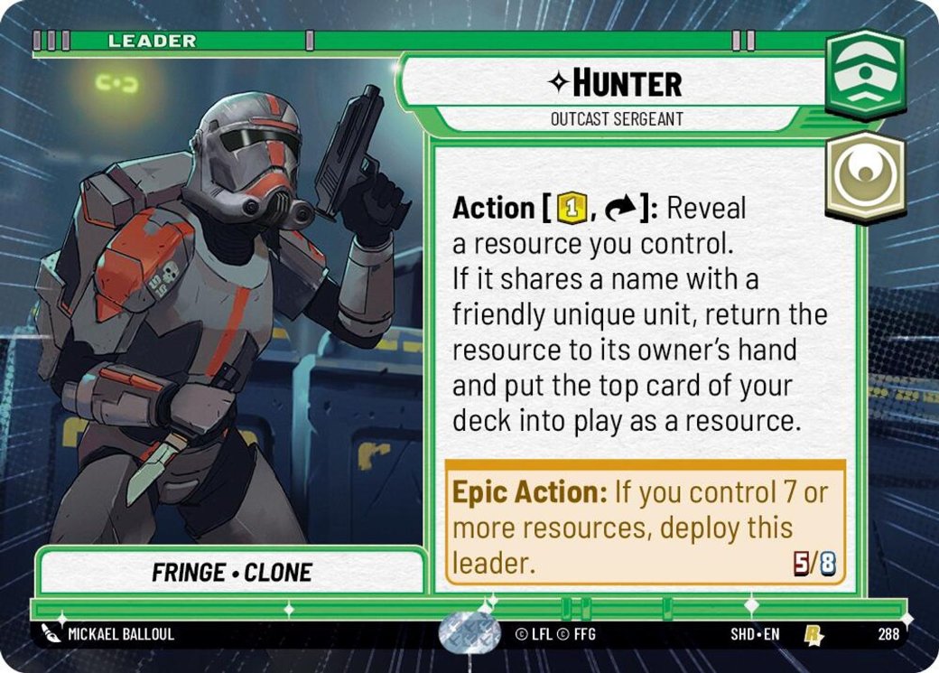 Hunter - Outcast Sergeant, Shadows of the Galaxy · 288