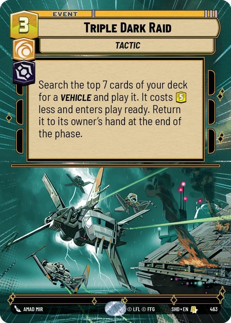 Triple Dark Raid, Shadows of the Galaxy · 463