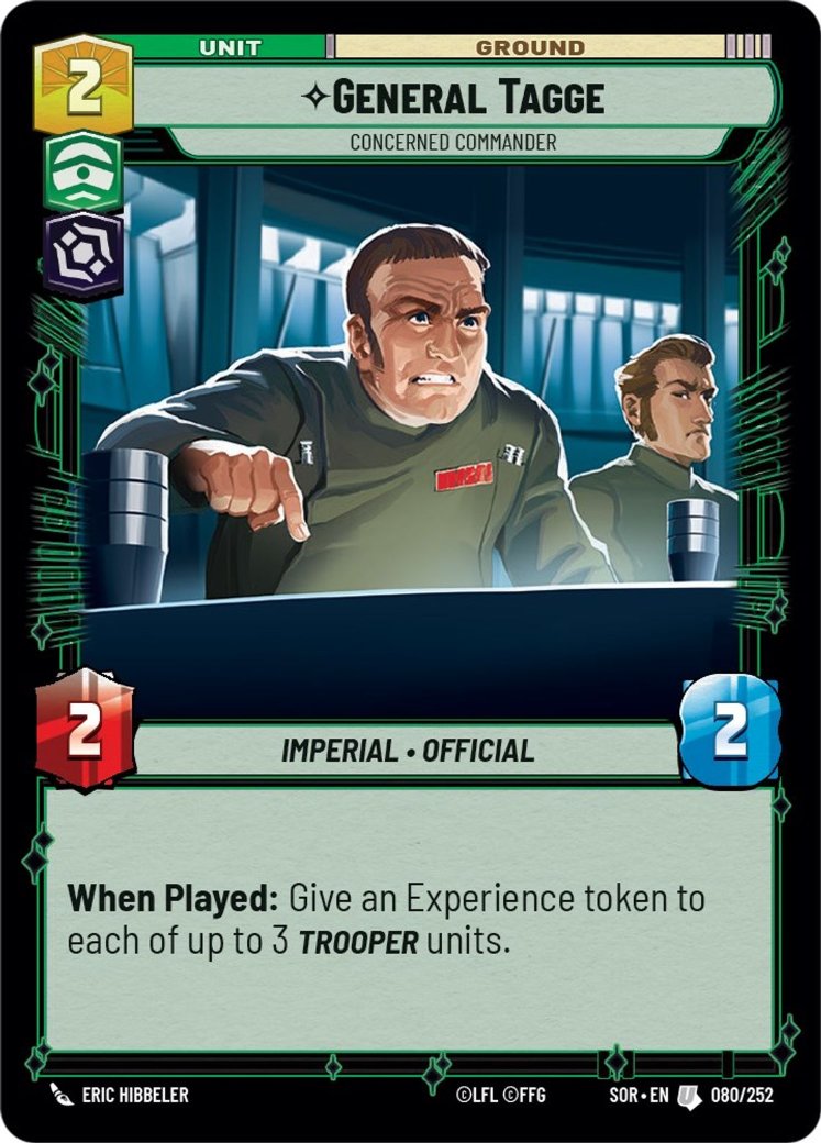 General Tagge - Concerned Commander, Spark of Rebellion · 080/252