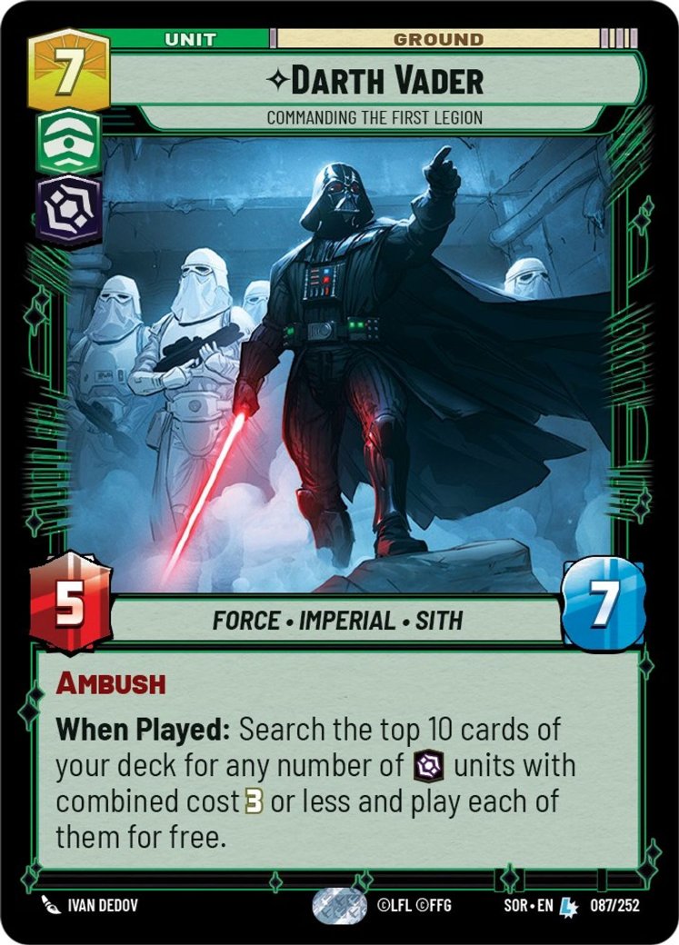 Darth Vader - Commanding the First Legion, Spark of Rebellion · 087/252