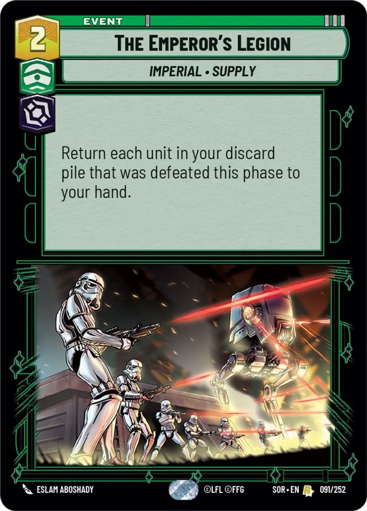 The Emperor's Legion, Spark of Rebellion · 091/252