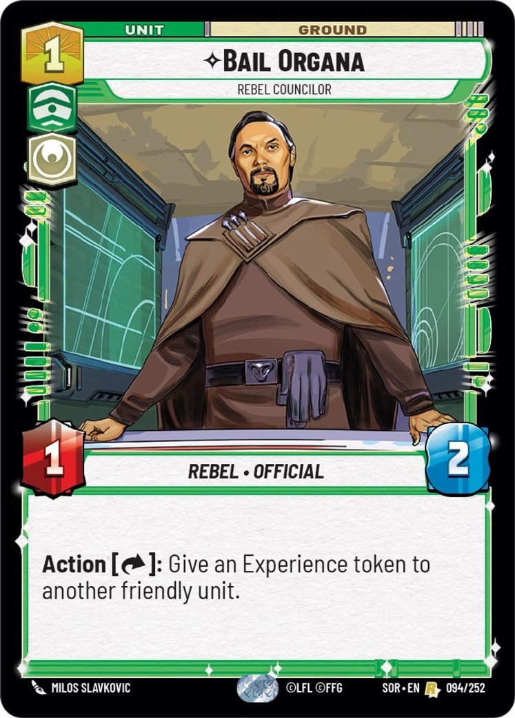Bail Organa - Rebel Councilor, Spark of Rebellion · 094/252