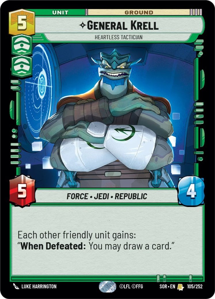 General Krell - Heartless Tactician, Spark of Rebellion · 105/252