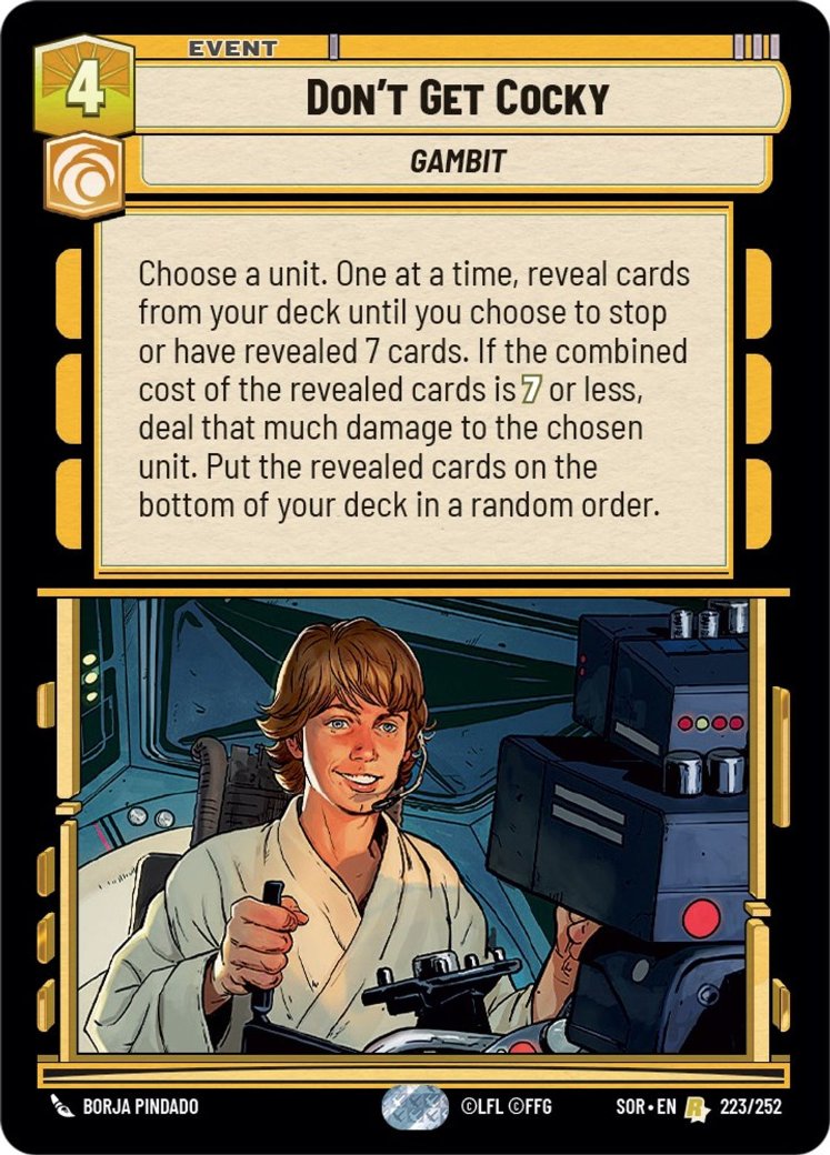 Don't Get Cocky, Spark of Rebellion · 223/252