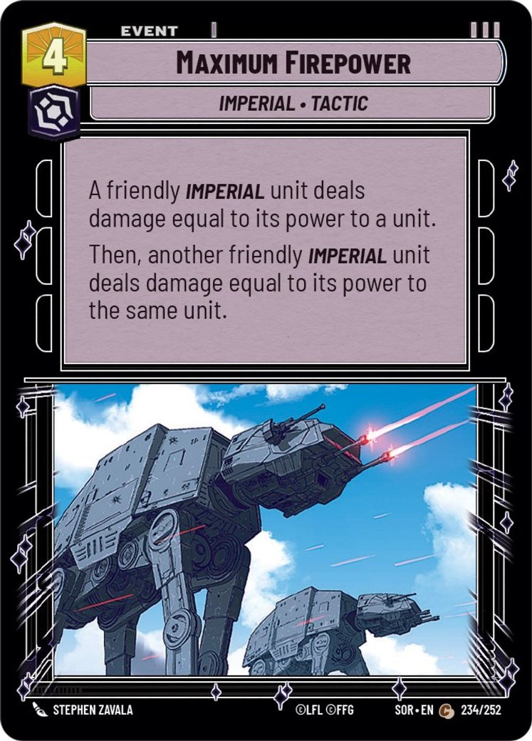 Maximum Firepower, Spark of Rebellion · 234/252