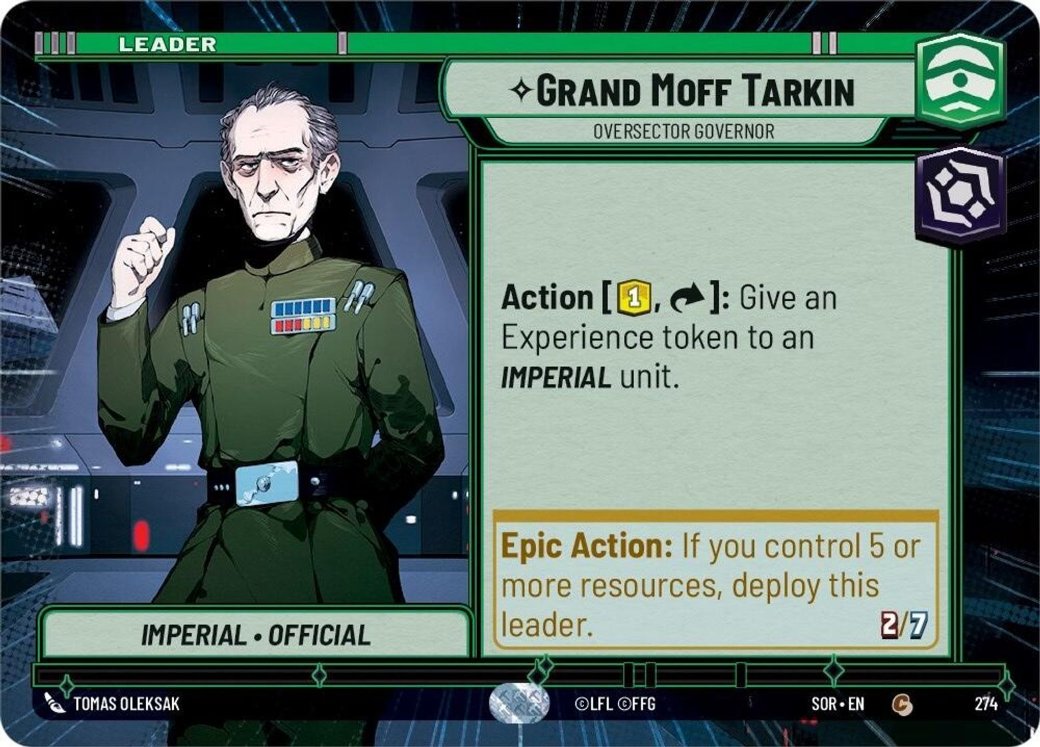 Grand Moff Tarkin - Oversector Governor, Spark of Rebellion · 274