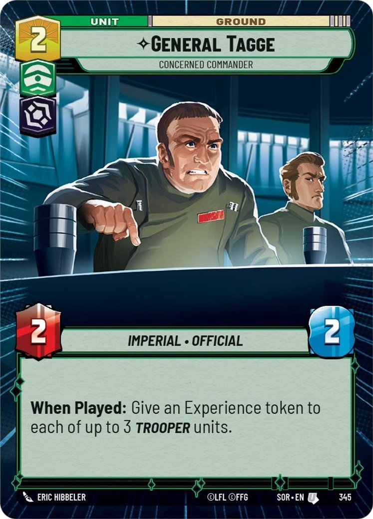 General Tagge - Concerned Commander, Spark of Rebellion · 345