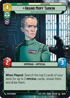 Grand Moff Tarkin - Death Star Overseer, Spark of Rebellion: Weekly Play Promos · 06/20
