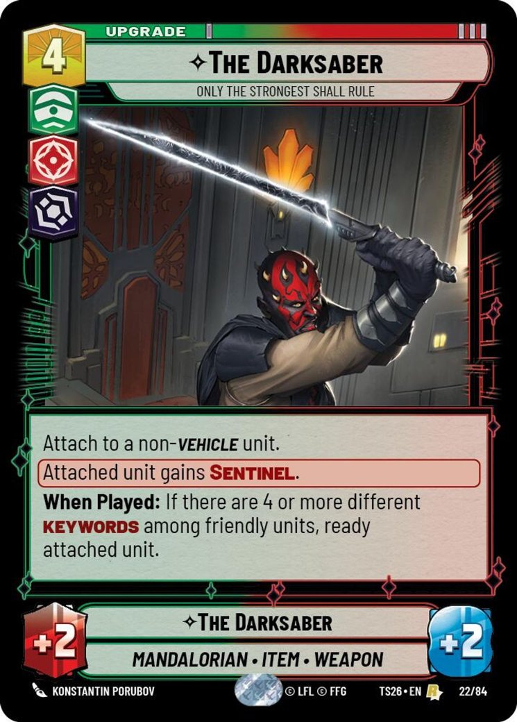 The Darksaber - Only the Strongest Shall Rule, Twin Suns · 22/84