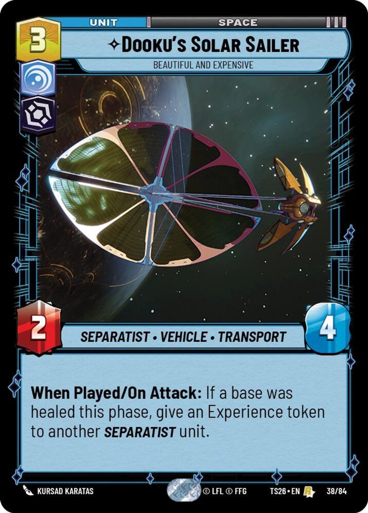 Dooku's Solar Sailer - Beautiful and Expensive, Twin Suns · 38/84