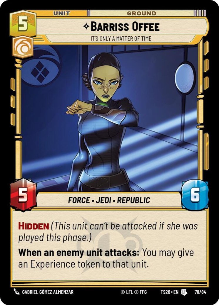 Barriss Offee - It's Only a Matter of Time, Twin Suns · 78/64