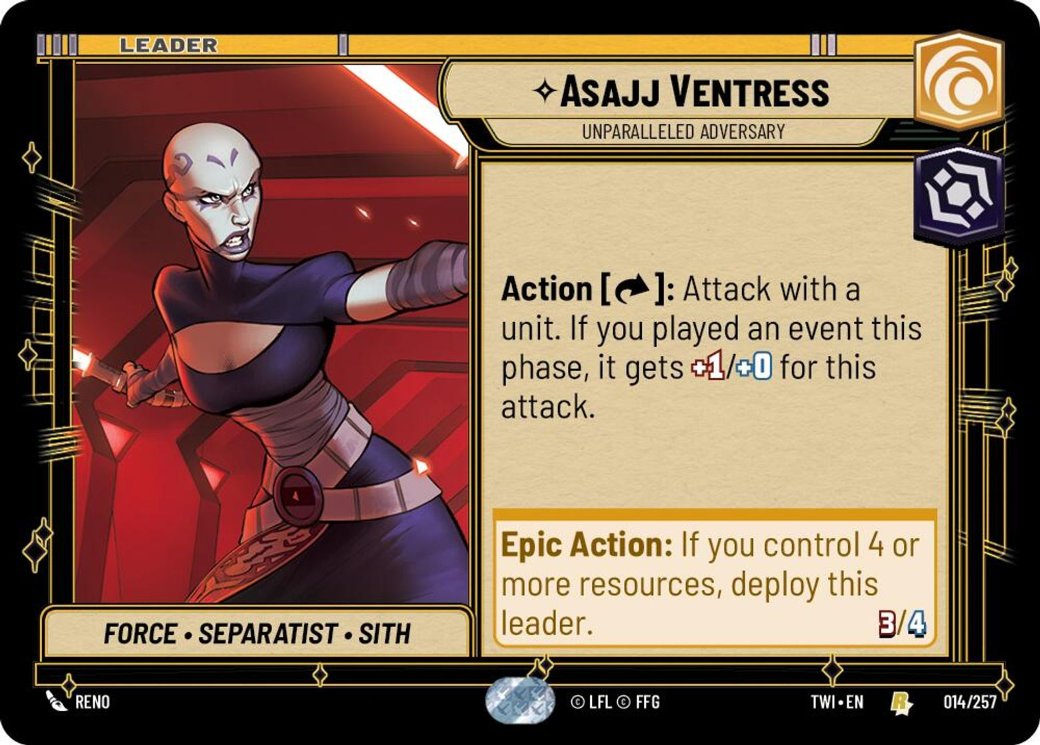 Asajj Ventress - Unparalleled Adversary, Twilight of the Republic · 014/257