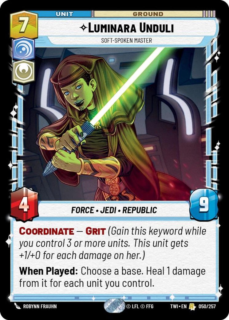 Luminara Unduli - Soft-Spoken Master, Twilight of the Republic · 050/257
