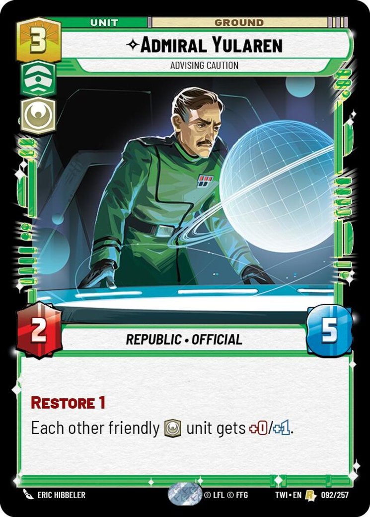 Admiral Yularen - Advising Caution, Twilight of the Republic · 092/257