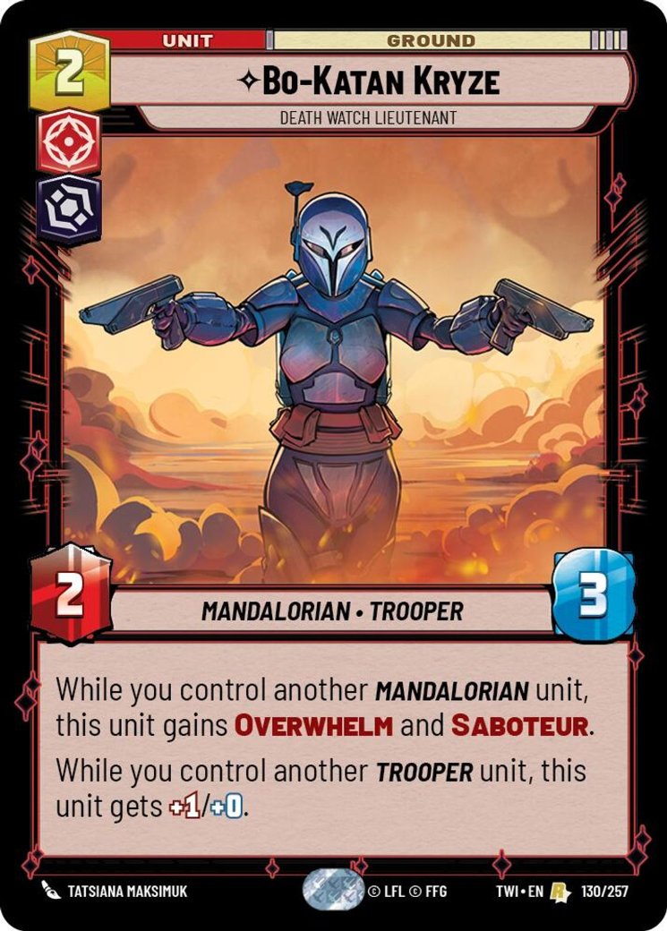 Bo-Katan Kryze - Death Watch Lieutenant, Twilight of the Republic · 130/257