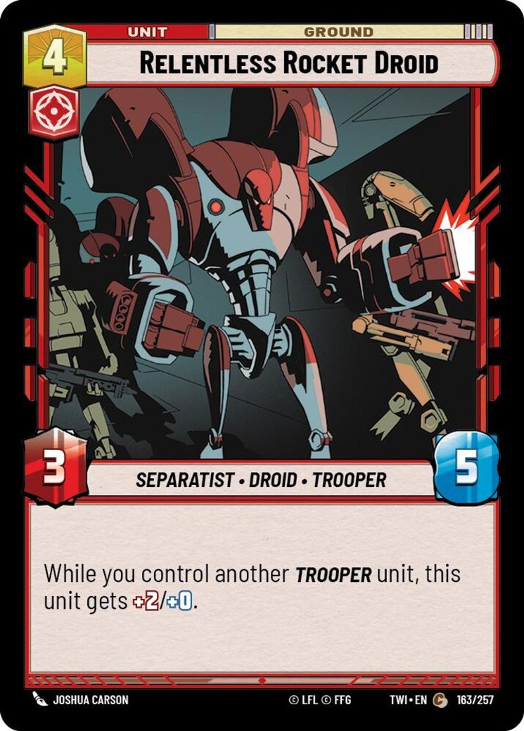 Relentless Rocket Droid, Twilight of the Republic · 163/257
