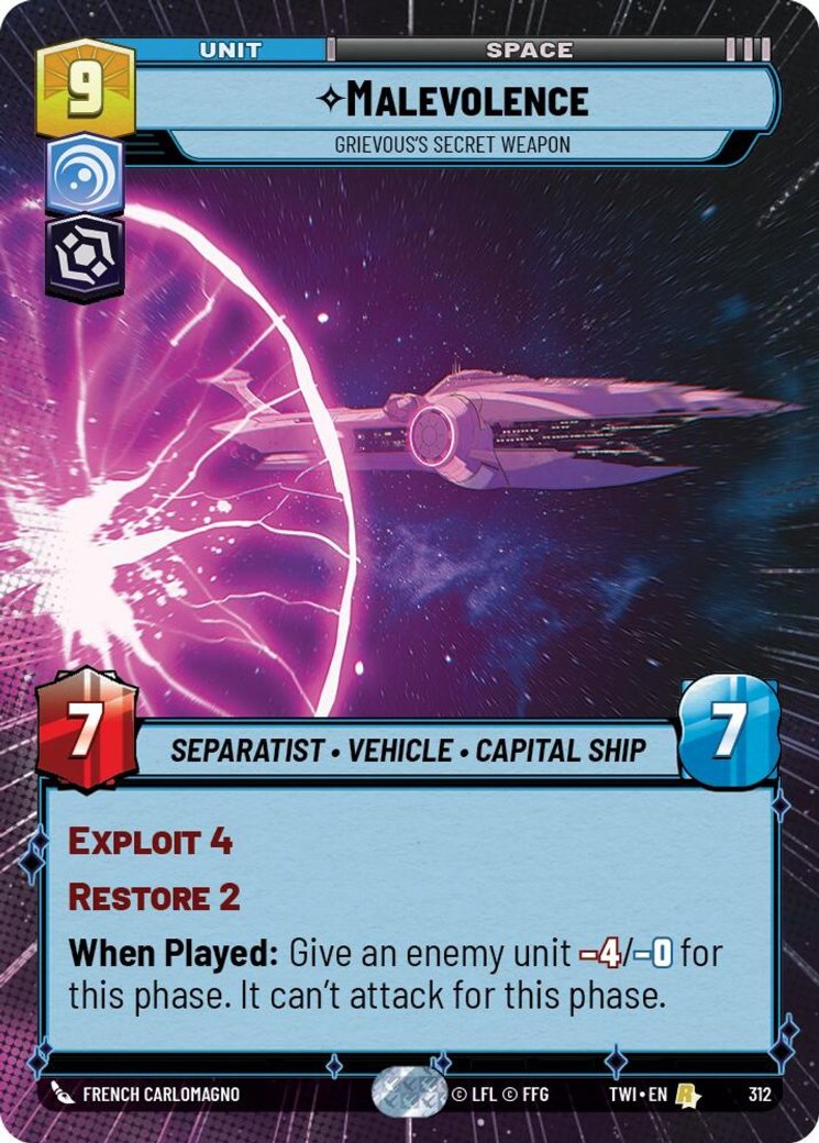 Malevolence - Grievous's Secret Weapon, Twilight of the Republic · 312