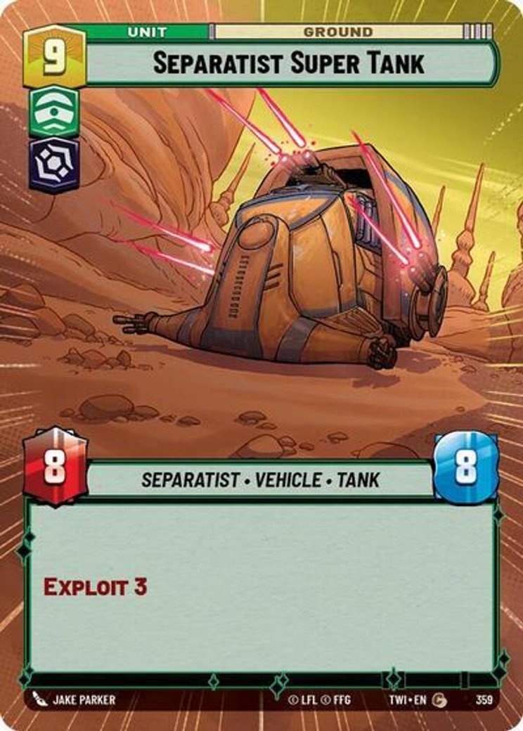 Separatist Super Tank, Twilight of the Republic · 359