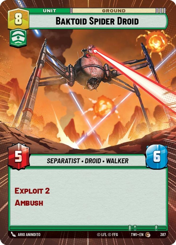 Baktoid Spider Droid, Twilight of the Republic · 387