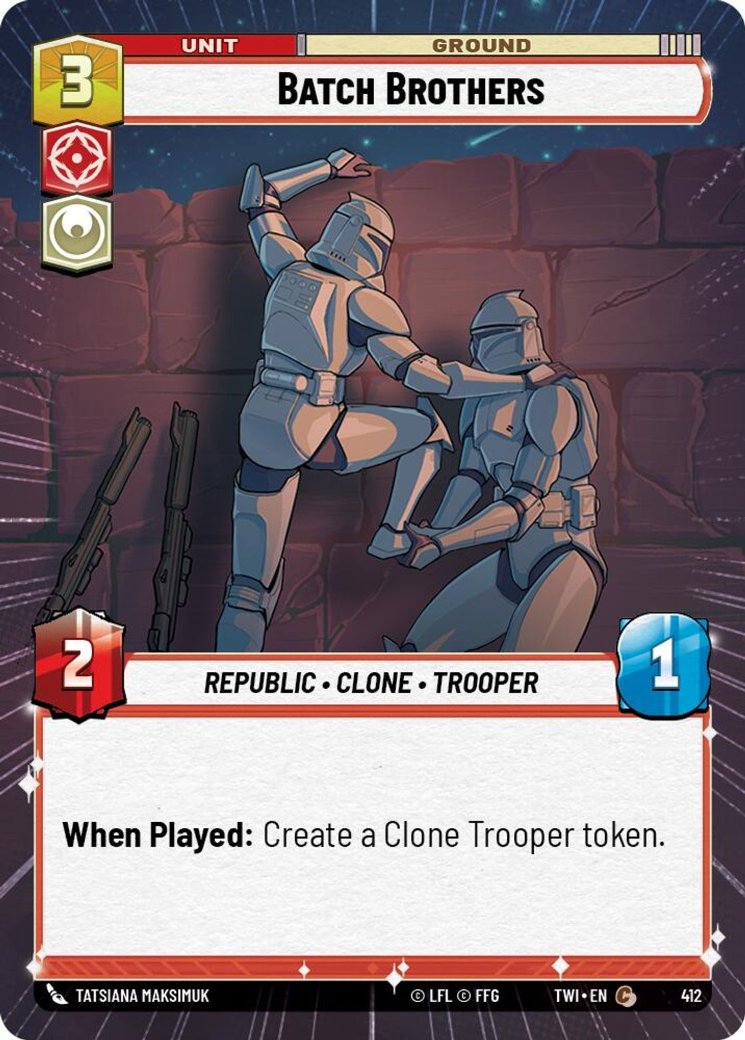 Batch Brothers, Twilight of the Republic · 412