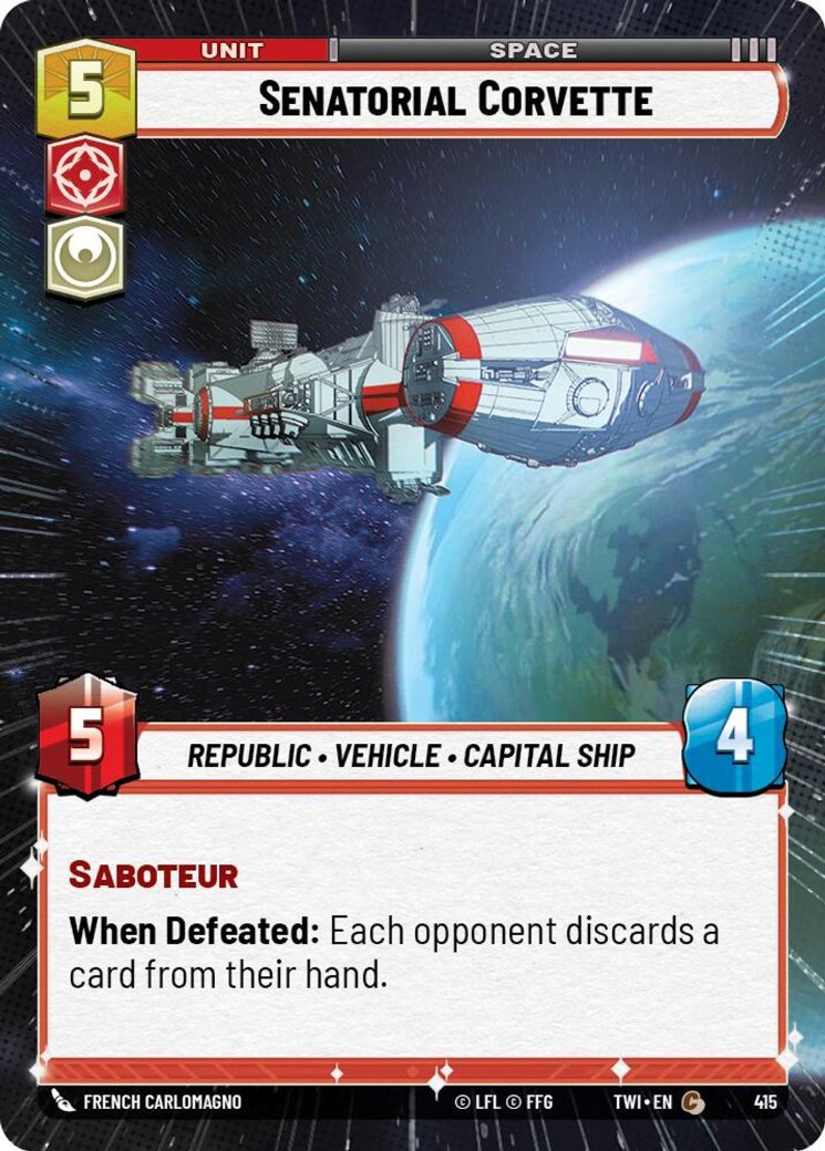 Senatorial Corvette, Twilight of the Republic · 415