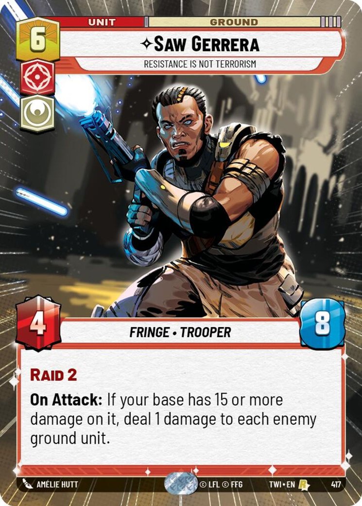 Saw Gerrera - Resistance is Not Terrorism, Twilight of the Republic · 417