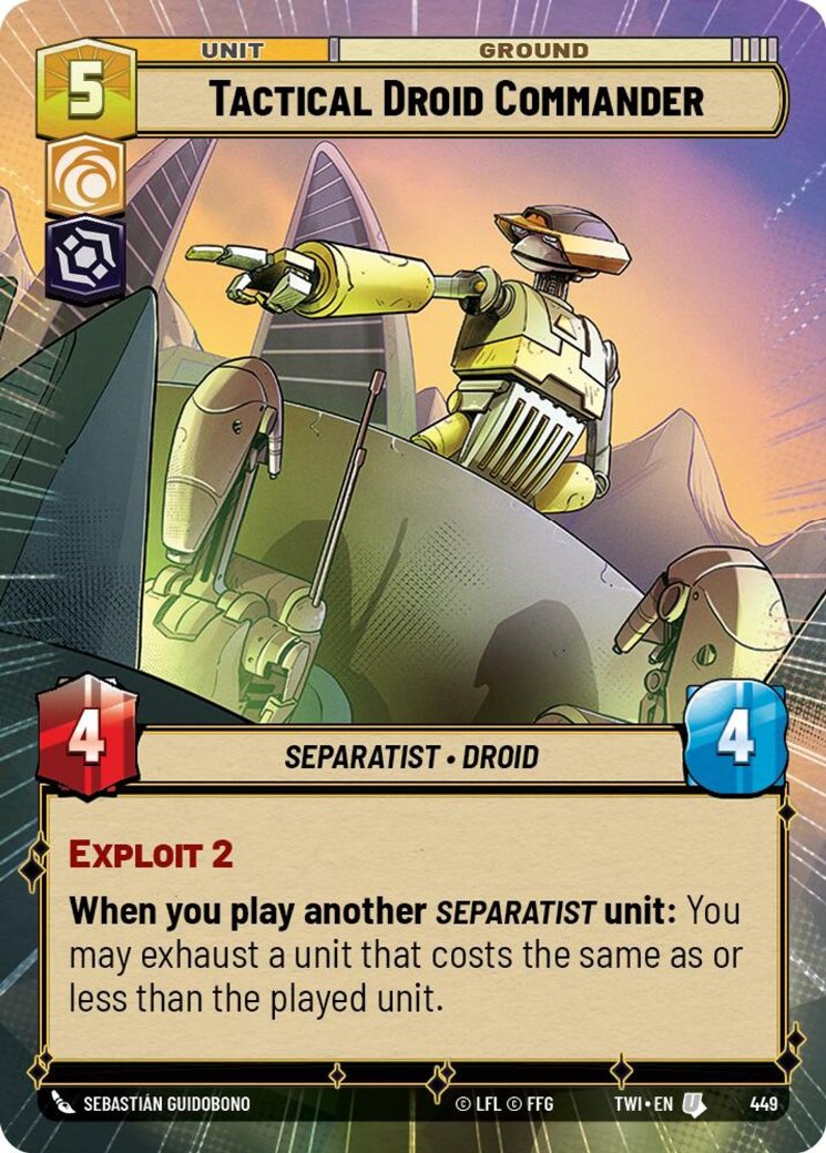 Tactical Droid Commander, Twilight of the Republic · 449