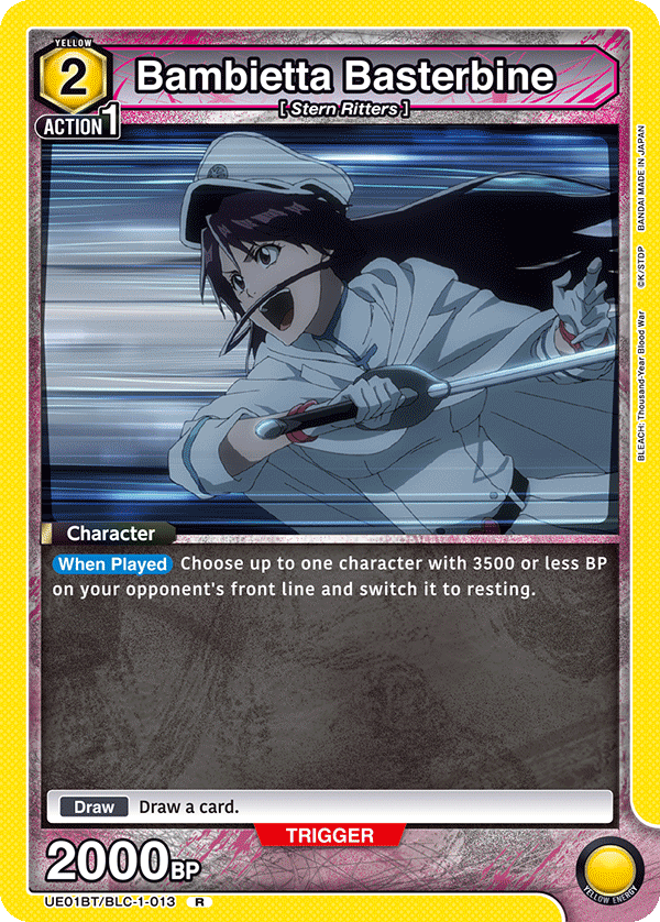 Bambietta Basterbine, UE01BT: BLEACH: Thousand-Year Blood War · UE01BT/BLC-1-013