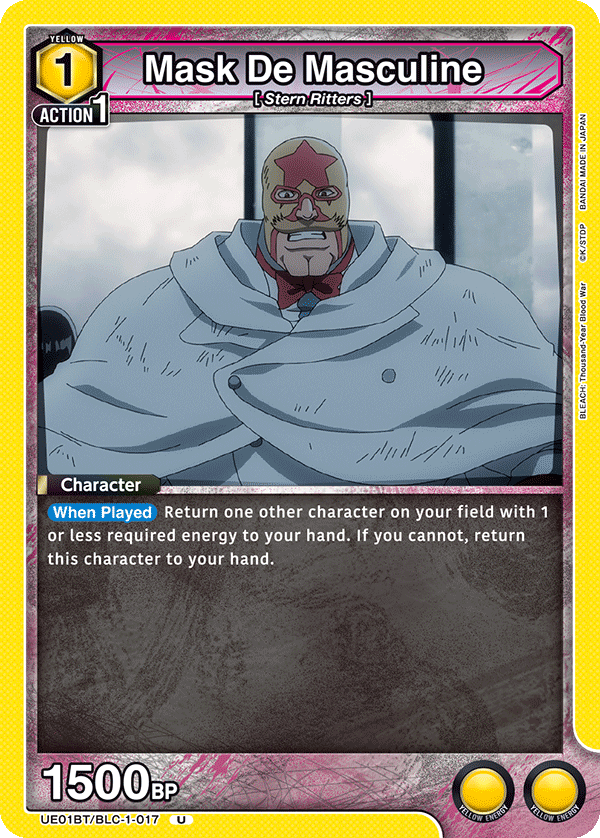 Mask De Masculine, UE01BT: BLEACH: Thousand-Year Blood War · UE01BT/BLC-1-017