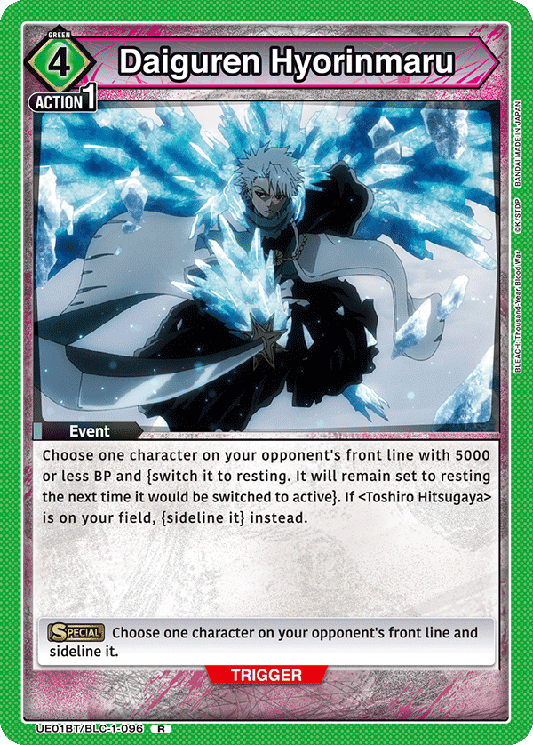 Daiguren Hyorinmaru, UE01BT: BLEACH: Thousand-Year Blood War · UE01BT/BLC-1-096