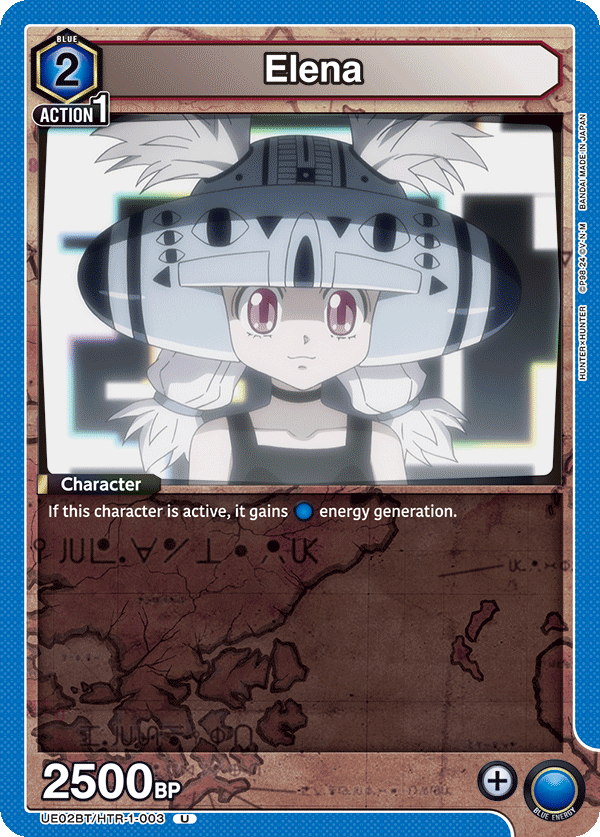 Elena, UE02BT: HUNTER X HUNTER · UE02BT/HTR-1-003