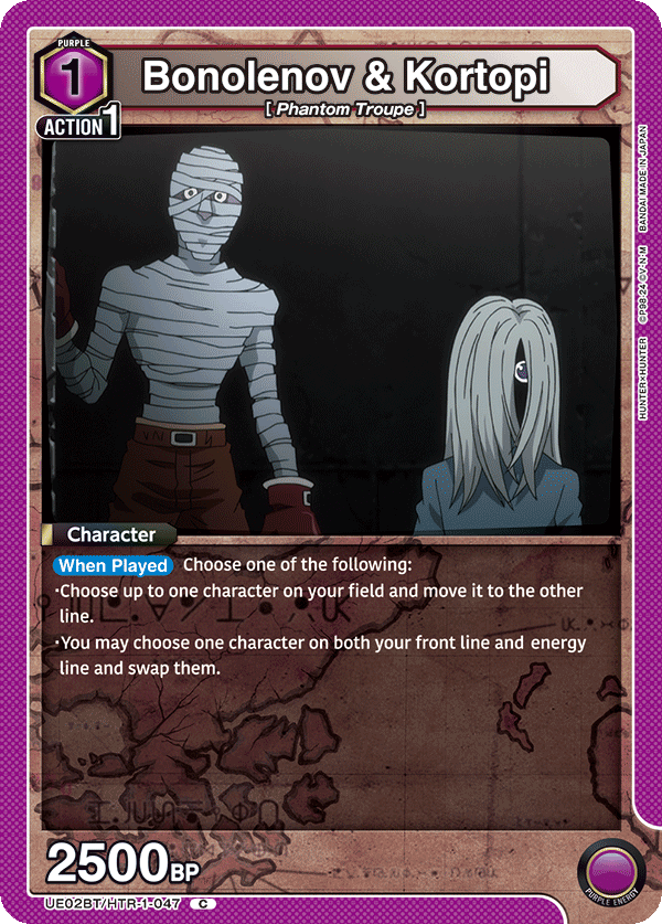 Bonolenov & Kortopi, UE02BT: HUNTER X HUNTER · UE02BT/HTR-1-047