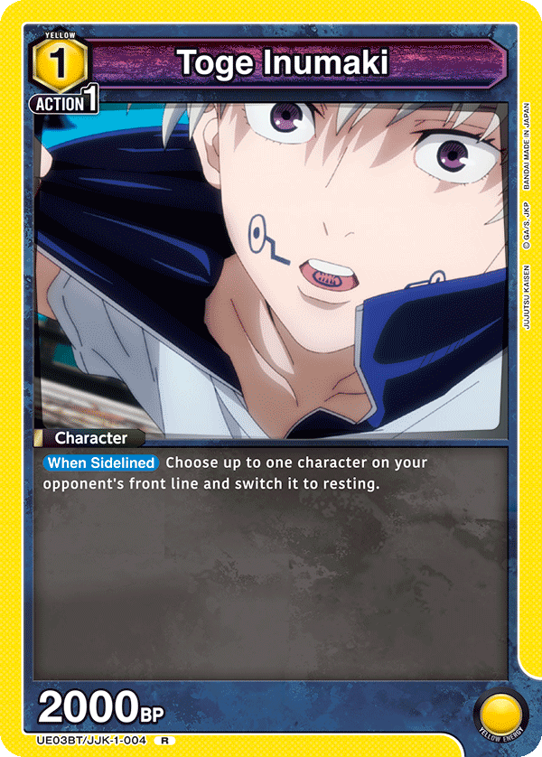 Toge Inumaki, UE03BT: Jujutsu Kaisen · UE03BT/JJK-1-004