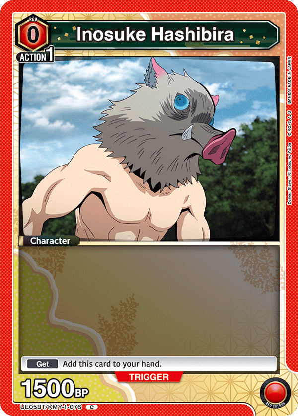Inosuke Hashibira, UE05BT: Demon Slayer: Kimetsu no Yaiba · UE05BT/KMY-1-076