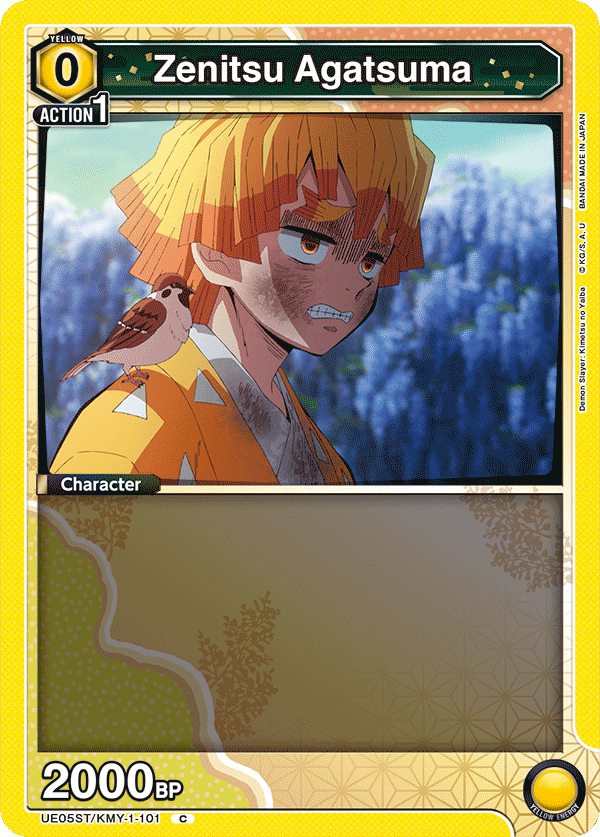Zenitsu Agatsuma, UE05ST: Demon Slayer: Kimetsu no Yaiba Starter Deck · UE05ST/KMY-1-101
