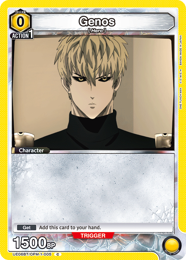 Genos, UE06BT: One Punch Man · UE06BT/OPM-1-005